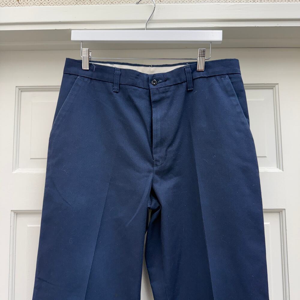 Vintage Red Kap Industries 34x30 Mens Workwear Navy Blue Pants Slacks Classic
